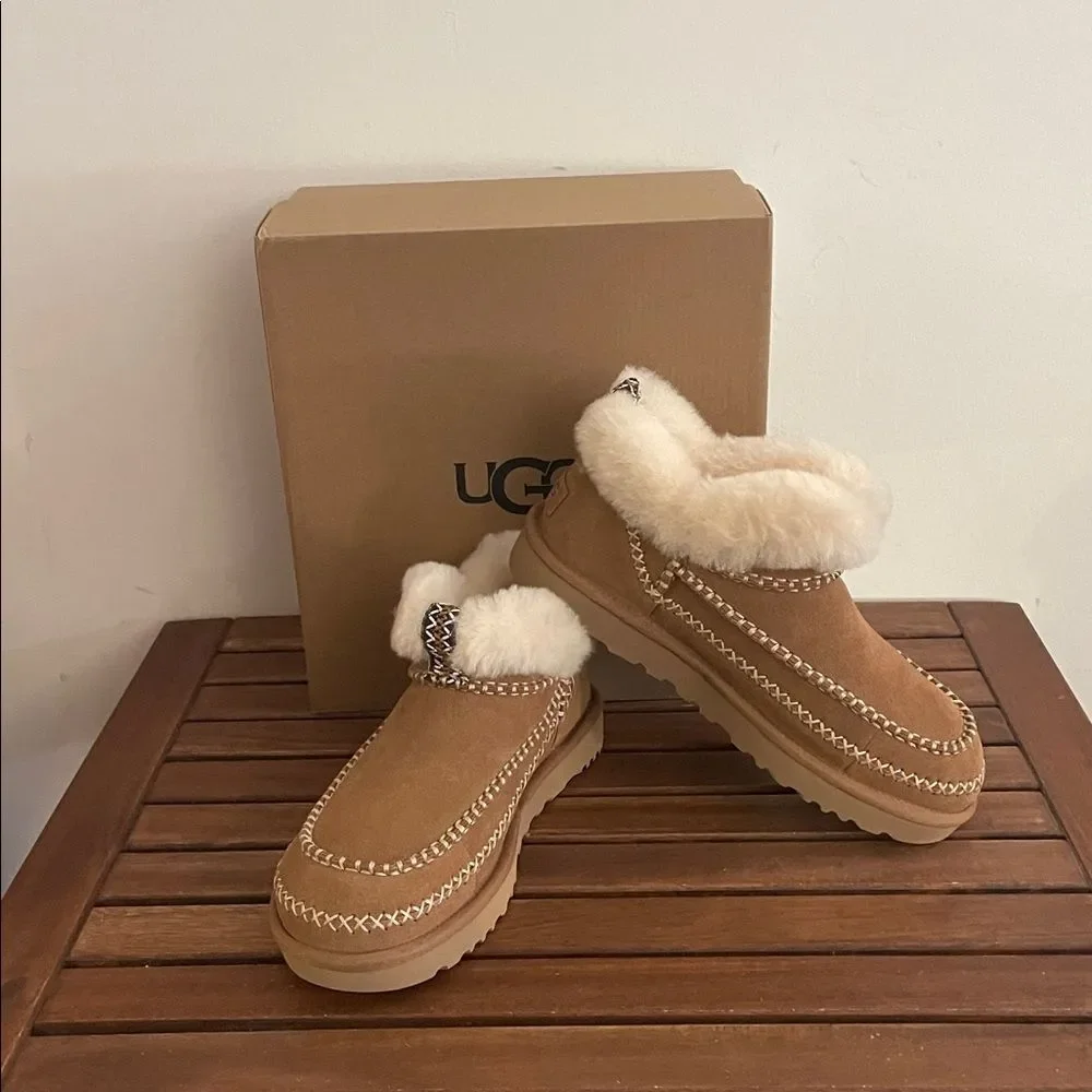 UGG Classic Ultra Mini Alpine Booties Chestnut USA Women Size 6/UK 4/EU 37 - Picture 1 of 8